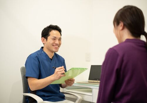 当整骨院では施術前の徹底したカウンセリングを行います
